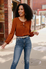 Load image into Gallery viewer, Copper Charm Pleated Blouse