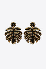 Load image into Gallery viewer, Beaded Banana Leaf Earrings