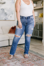 Load image into Gallery viewer, JUDY BLUE- O'Hara Destroyed Straight Jeans