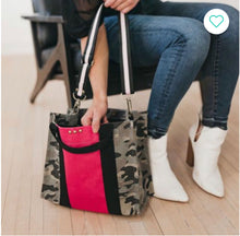 Load image into Gallery viewer, Carrie Camo Crossbody Tote