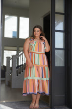Load image into Gallery viewer, Painted Palette Midi Dress