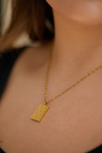 Load image into Gallery viewer, Waterproof, No Tarnish, Checkered Pendant Necklace