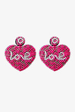 Load image into Gallery viewer, Valentines *Love Spell* : Beaded Heart Earrings