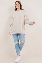 Load image into Gallery viewer, PREORDER: Ribbed Pullover in Four Colors ~ Ends 8/22