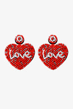 Load image into Gallery viewer, Valentines *Love Spell* : Beaded Heart Earrings