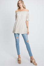 Load image into Gallery viewer, Boho Dreams Lacey Top (Reg)