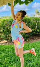 Load image into Gallery viewer, Maui Dreams Top Tie Romper (Reg)