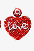 Load image into Gallery viewer, Valentines *Love Spell* : Beaded Heart Earrings