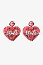 Load image into Gallery viewer, Valentines *Love Spell* : Beaded Heart Earrings