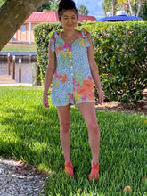 Load image into Gallery viewer, Maui Dreams Top Tie Romper (Reg)