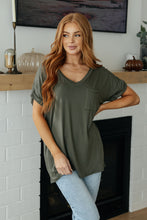 Load image into Gallery viewer, Absolute Favorite V-Neck Top in Olive (Reg & Curvy)
