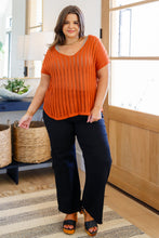 Load image into Gallery viewer, August High Rise Wide Leg Crop Jeans in Black by Annie Wear