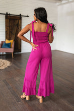 Load image into Gallery viewer, WHITE BIRCH- Almost Available Flared Jumpsuit