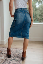 Load image into Gallery viewer, RISEN- Always Be there Cargo Denim Skirt (Reg & Curvy)