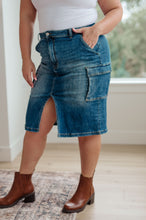 Load image into Gallery viewer, RISEN- Always Be there Cargo Denim Skirt (Reg & Curvy)