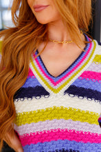Load image into Gallery viewer, JODIFUL- Another One V-Neck Striped Top