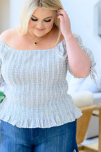Load image into Gallery viewer, Anticipating More Smocked Blouse- ANDREE' BY UNIT