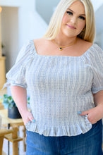 Load image into Gallery viewer, Anticipating More Smocked Blouse- ANDREE' BY UNIT