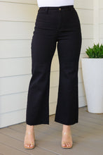Load image into Gallery viewer, August High Rise Wide Leg Crop Jeans in Black by Annie Wear