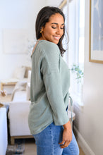 Load image into Gallery viewer, SP24- Austin Waffle Knit Basic Top in Sage (Reg & Curvy)