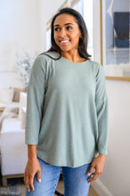Load image into Gallery viewer, SP24- Austin Waffle Knit Basic Top in Sage (Reg & Curvy)