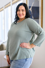 Load image into Gallery viewer, SP24- Austin Waffle Knit Basic Top in Sage (Reg & Curvy)