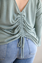 Load image into Gallery viewer, SP24- Austin Waffle Knit Basic Top in Sage (Reg & Curvy)