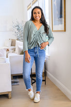 Load image into Gallery viewer, SP24- Austin Waffle Knit Basic Top in Sage (Reg & Curvy)