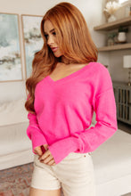 Load image into Gallery viewer, GEEGEE- Back to Life V-Neck Sweater in Pink