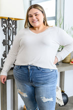 Load image into Gallery viewer, WEEKEND DEAL- Basics Are Best Long Sleeve V-Neck Top in Bone