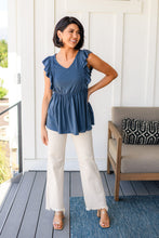 Load image into Gallery viewer, Before Now Ruffled Babydoll Top-111 NORTH