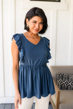 Load image into Gallery viewer, Before Now Ruffled Babydoll Top-111 NORTH
