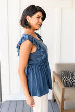 Load image into Gallery viewer, Before Now Ruffled Babydoll Top-111 NORTH