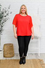 Load image into Gallery viewer, Best Of My Love Short Sleeve Blouse In Red