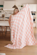 Load image into Gallery viewer, CUDDLE CULTURE- Penny Blanket Single Cuddle Size in Pink Check