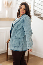 Load image into Gallery viewer, BIBI- Business Brunch Denim Blazer (Reg & Curvy)