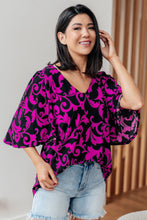 Load image into Gallery viewer, SP24- Casually Cute V-Neck Top in Magenta