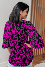 Load image into Gallery viewer, SP24- Casually Cute V-Neck Top in Magenta