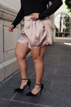 Load image into Gallery viewer, SP24- EE:SOME- Champagne and Roses Satin Shorts (Reg & Curvy)