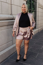 Load image into Gallery viewer, SP24- EE:SOME- Champagne and Roses Satin Shorts (Reg & Curvy)