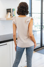 Load image into Gallery viewer, SP24- Change of Tune Ruffle Tank