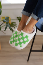 Load image into Gallery viewer, AVE SHOPS- Checked Out Slippers in Green