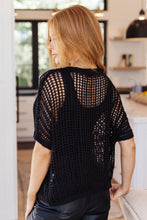 Load image into Gallery viewer, Coastal Dreams Fishnet Top in Black (Reg & Curvy)