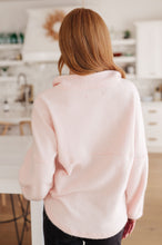 Load image into Gallery viewer, Cozy Moment 1/2 Zip Pullover in Blush (Reg & Curvy)