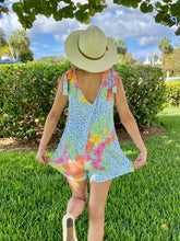 Load image into Gallery viewer, Maui Dreams Top Tie Romper (Reg)