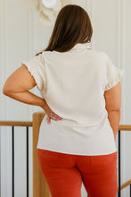 Load image into Gallery viewer, Day Date Ruffle Sleeved Blouse- 111 NORTH