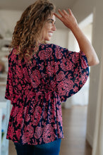 Load image into Gallery viewer, SP24- DEAR SCARLETT- Dearest Dreamer Peplum Top in Pink Paisley