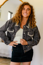 Load image into Gallery viewer, Denim And Pearls Denim Jacket (Reg & Curvy)