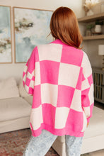 Load image into Gallery viewer, BIBI- Don't Stop Me Now Checkered Cardigan