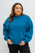 Load image into Gallery viewer, Drop Shoulder Sweatshirt In Teal